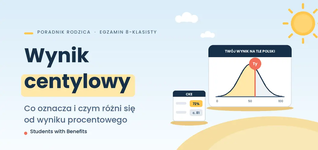 Wynik centylowy egzaminu ósmoklasisty – co to jest i dlaczego nie liczy się do rekrutacji