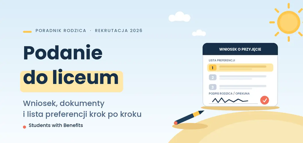 Podanie do szkoły średniej 2026 – wzór, dokumenty i błędy