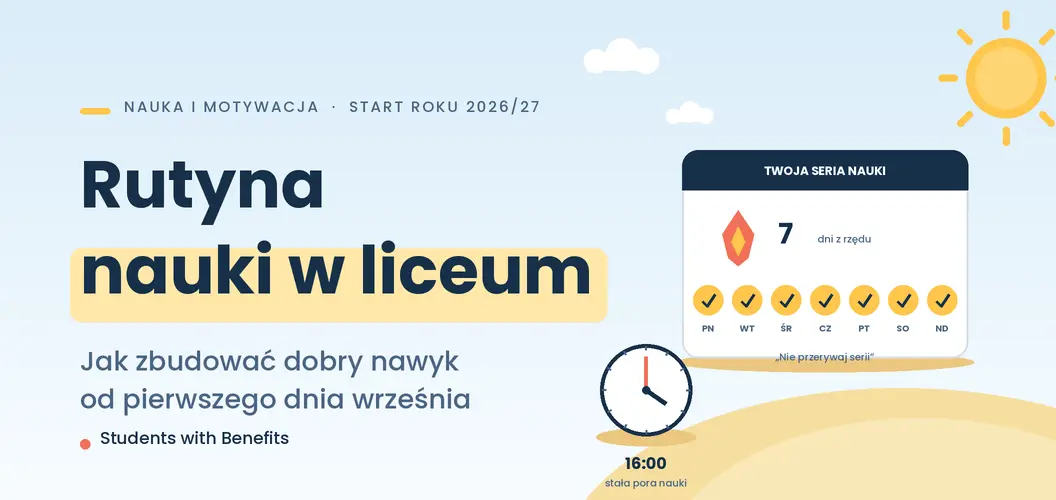 Rutyna nauki w liceum we wrześniu – krok po kroku od pierwszego dnia