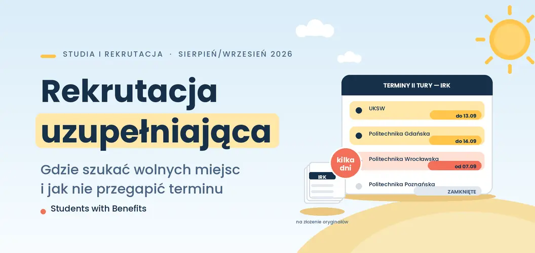 Rekrutacja uzupełniająca na studia 2026 – złóż dokumenty