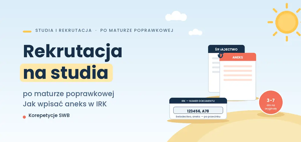 Rekrutacja na studia po maturze poprawkowej 2026
