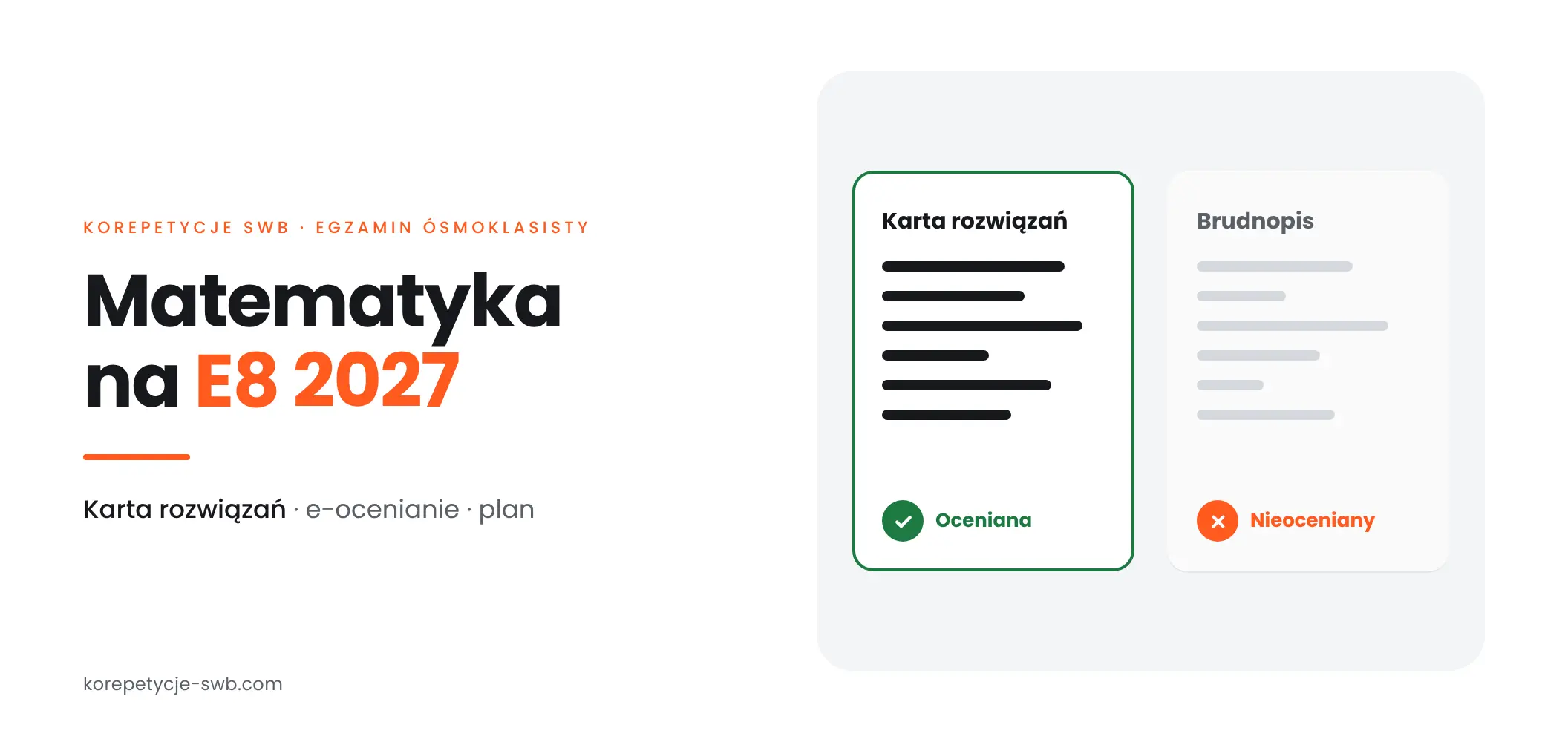Matematyka egzamin ósmoklasisty 2027 – e-ocenianie i plan
